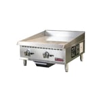 image of IKON ITG-24 24" Countertop Gas Griddle, Thermostatic Controls, 1" Steel Plate, 60.000 BTU