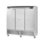image of Kool-It KBSF-3 81" Three Section Reach-In Freezer w/ 3 Solid Doors, Bottom Mount, 66 cu. ft.