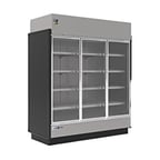 image of Hydra-Kool KGV-MD-3-R 75" Three Door Remote Merchandiser Refrigerator, 56.4 cu. ft.