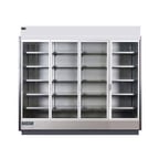 image of Hydra-Kool KGV-MD-4-S 99" Four Door Self-Contained Merchandiser Refrigerator, 75.26 cu. ft.