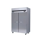 image of Kool-It KTSR-2 53" Two Section Reach-In Refrigerator w/ 2 Solid Doors, Top Mounted, Stainless Steel, 43 cu. ft.