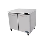 image of Kool-It KUCF-36-2 36" 2-Section Undercounter Freezer w/ 2 Doors, 9.5 cu. ft.