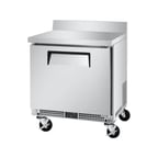 image of Turbo Air MWR-27S-N6 27" 1-Section Worktop Refrigerator w/ 1 Door, 3.28 cu. ft.