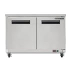 image of Maxx Cold MXCF48UHC 48" 2-Section Undercounter Freezer w/ 2 Doors, 12 cu.ft.