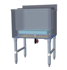 image of NBR Equipment IBC-3618C7 Stainless Steel Insulated Underbar Ice Bin w/ 7 Circuit Cold Plate