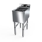 image of NBR Equipment UW-1-1014-1218V Slim-Line Underbar Dump Sink