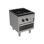 image of Venancio USA PSP181G-CB 18" Gas Stock Pot Range with (1) Three Ring Burner, 90.000 BTU
