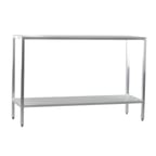 image of New Age 1028 NSF 2-Shelf All Welded Heavy-Duty Aluminum Shelving Unit - 72" x 24" x 48"