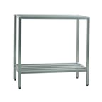 image of New Age 1031 NSF 2-Shelf All Welded Heavy-Duty Aluminum Shelving Unit - 42" x 24" x 48"