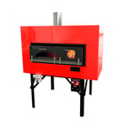 image of New York Brick Ovens 105 GW Inferno Series Wood/Gas Revolving Combo Oven, 42" Diameter