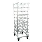 image of New Age 1250CK Aluminum Full Size Mobile Can Rack with 162 #10 or 216 #5 Cans Capacity 