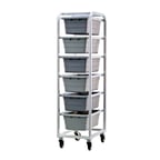image of New Age 1263 Heavy Duty Aluminum Lug / Dolly Rack w/ 6 Lug Capacity