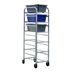 image of New Age 1279 Aluminum Full Height Universal Lug / Dolly Rack w/ 6 Lug Capacity