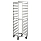 image of New Age 1331 20 Pan Mobile Full Height End Load Aluminum Bun / Sheet Pan Rack 