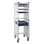 image of New Age 1331U 20 Pan Full Height End Load Aluminum U-Type Nesting Bun / Sheet Pan Rack 