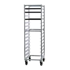 image of New Age 1332 15 Pan Mobile Full Height End Load Aluminum Bun / Sheet Pan Rack