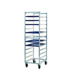 image of New Age 1333 12 Pan Mobile Full Height End Load Aluminum Bun / Sheet Pan Rack