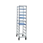 image of New Age 1348 End Load Mobile Platter Rack w/ 10 Platter Capaciy