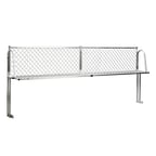 image of New Age 1375W NSF Aluminum Wall Mounted Boat Rack - 120" x 15"