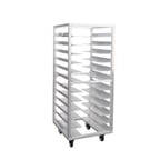 image of New Age 1635 12 Pan End Load Aluminum Universal  Bun / Sheet Pan Rack w/ 4-1/2" Bottom Load Slides