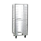 image of New Age 1637 18 Pan End Load Aluminum Universal  Bun / Sheet Pan Rack w/ 3" Bottom Load Slides