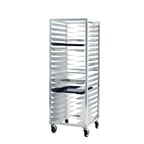image of New Age 1642 20 Pan End Load Aluminum Universal  Bun / Sheet Pan Rack w/ 3" Bottom Load Slides