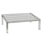 image of New Age 2007 72" x 30" x 12" Aluminum Mobile Dunnage Rack with 4000 lb. Capacity, NSF