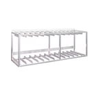 image of New Age 52924 Aluminum Wall Mounted Dish Rack Holder - 61-1/2"W x 18"D