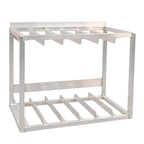 image of New Age 53082 Aluminum Wall Mounted Dish Rack Holder - 29"W x 18"D