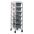 image of New Age 6263 All Welded Aluminum Mobile Lug / Dolly Rack w/ 6 Lug Capacity