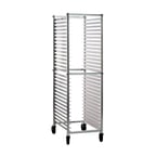image of New Age 6300 30 Pan Mobile Full Height End Load Aluminum Bun / Sheet Pan Rack 