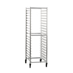 image of New Age 6331 20 Pan Mobile Full Height End Load Aluminum Bun / Sheet Pan Rack 