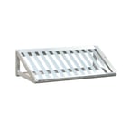 image of New Age 97102 Aluminum T-Bar Wall Mounted Slanted Shelf - 48"W x 13"D