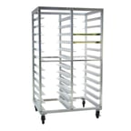 image of New Age 97715 24 Tray End Load Full Height Aluminum Transport / Retrieval Rack 