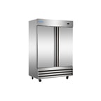 image of Norpole NP2R 54" Two Section Reach-In Refrigerator w/ 2 Solid Doors, Bottom-Mount, 48 cu. ft.