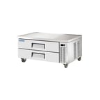 image of Norpole NPCB-52 52" 2 Drawers Refrigerated Chef Base, 11 cu. ft.