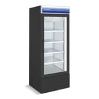 image of Norpole NPGF1-S13B 27" 1 Glass Door Freezer Merchandiser in Black, 13 cu. ft.