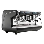 image of Nuova Simonelli APPIA LIFE 2GR VOL BLACK Espresso Cappuccino Machine