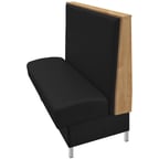 image of Oak Street ANA-7242-SGL 72"L Single Plain Back Booth, Fully Upholstered, 42" Height