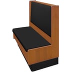 image of Oak Street ARST-4842-SGL-VSUB 48"L Single Plain Back Booth, Upholstered Back, 42" Height
