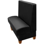 image of Oak Street HMT-9642-SGL 96"L Single Plain Back Booth, Fully Upholstered, 42" Height