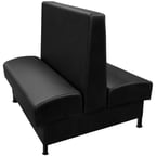 image of Oak Street MOR-6042-DBL 60"L Double Plain Back Booth, Fully Upholstered, 42" Height