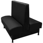 image of Oak Street ONS-4842-DBL 48"L Double Plain Back Booth, Fully Upholstered, 42" Height