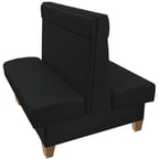 image of Oak Street REM-4842-DBL 48"L Double Plain Back Booth, Upholstered Back with Headroll, 42" Height