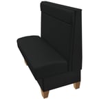 image of Oak Street REM-4842-SGL 48"L Single Plain Back Booth, Upholstered Back with Headroll, 42" Height