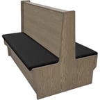 image of Oak Street SHEP-4842-DBL-VSWB 48"L Double Plain Back Booth, Wood Back, 42" Height