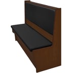 image of Oak Street SHEP-4842-SGL-VSUB 48"L Single Plain Back Booth, Upholstered Back, 42" Height