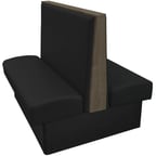 image of Oak Street SIMP-6042-DBL 60"L Double Plain Back Booth, Upholstered Back, 42" Height