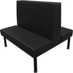 image of Oak Street US-6042-DBL 60"L Double Plain Back Booth, Fully Upholstered, 42" Height