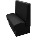 image of Oak Street WART-4842-SGL 48"L Single Plain Back Booth, Fully Upholstered, 42" Heigh